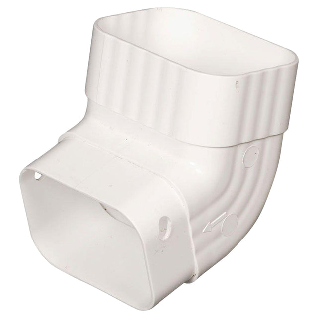 Amerimax 4.25 in. H X 3.25 in. W X 4.25 in. L White Vinyl K Gutter Elbow