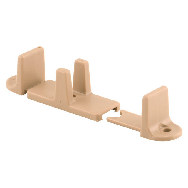 Prime-Line Matte Tan Plastic Adjustable Floor Guide 2 pc