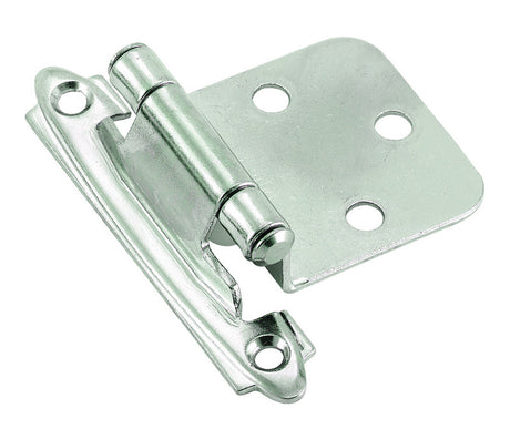 Amerock 1-13/16 in. W X 2-3/4 in. L Polished Chrome Steel Cabinet Hinge 2 pk