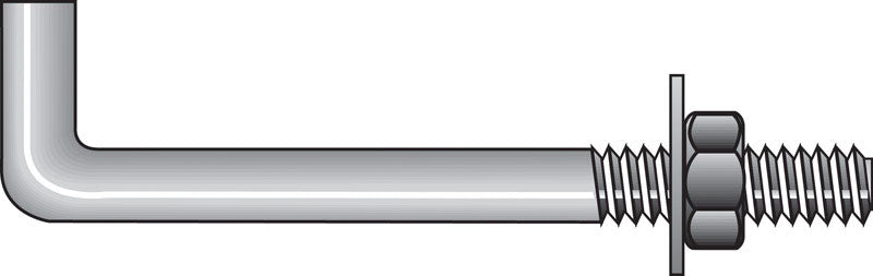 Hillman 1/2 in. D X 6 in. L Steel Round Head Anchor Bolts 25 pk