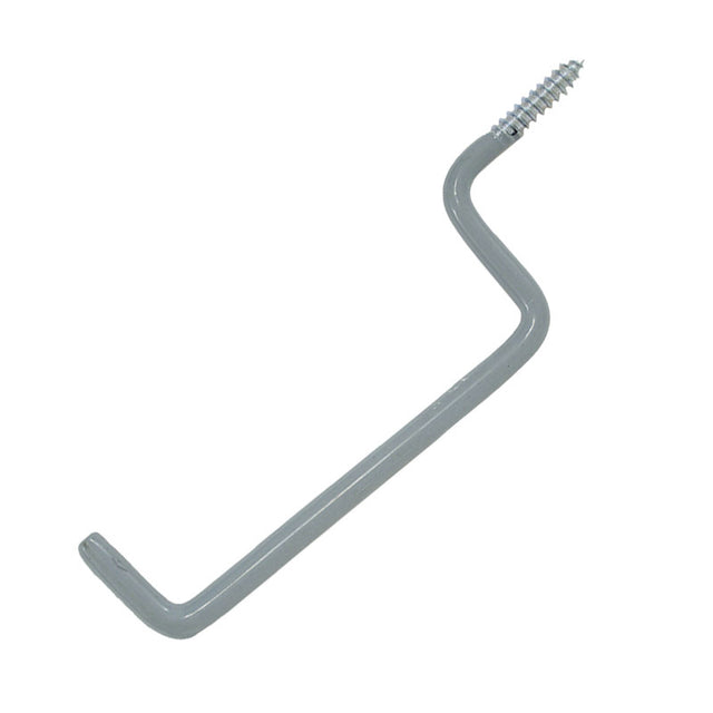 Crawford 7.66 in. L Vinyl Coated Gray Steel Storage Hook 20 lb. cap. 1 pk