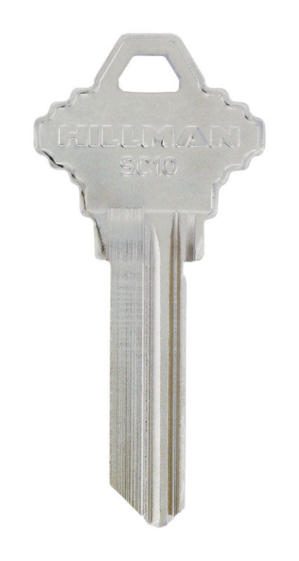 Hillman Traditional Key House/Office Key Blank 125 SC10 Single For Schlage Locks
