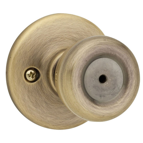 Kwikset Tylo Antique Brass Privacy Knob Right or Left Handed