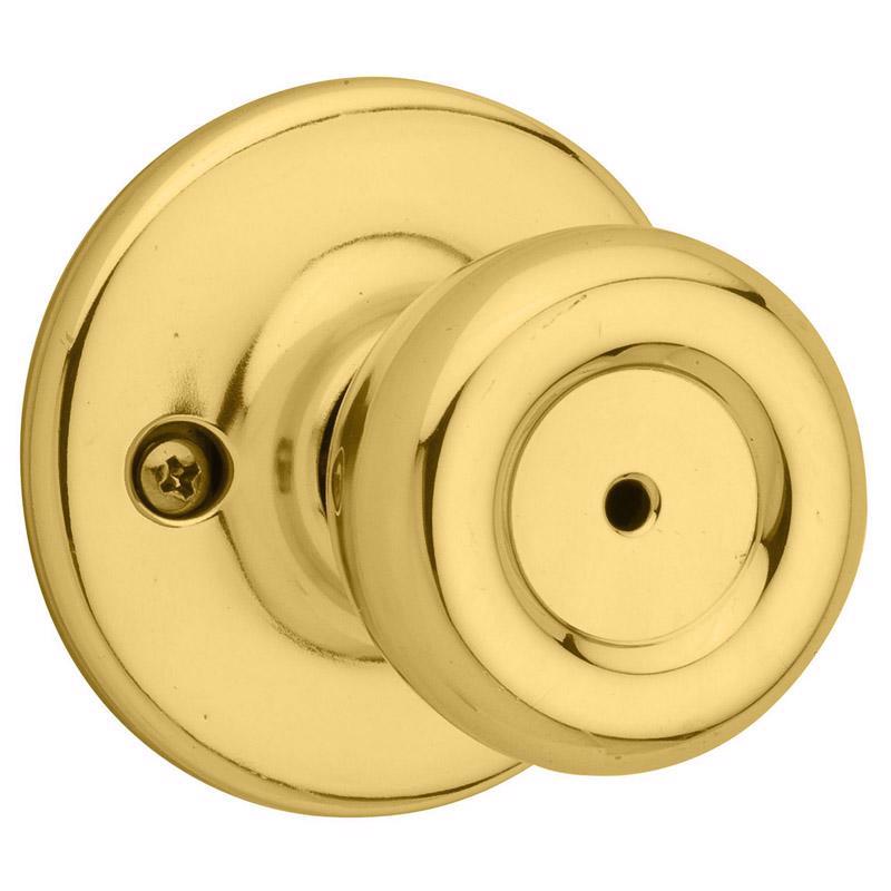 Kwikset Tylo Polished Brass Privacy Knob Right or Left Handed