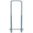 Hampton 5/16 in. X 2 in. W X 6-3/4 in. L Coarse Zinc-Plated Steel Square Bend U Bolt