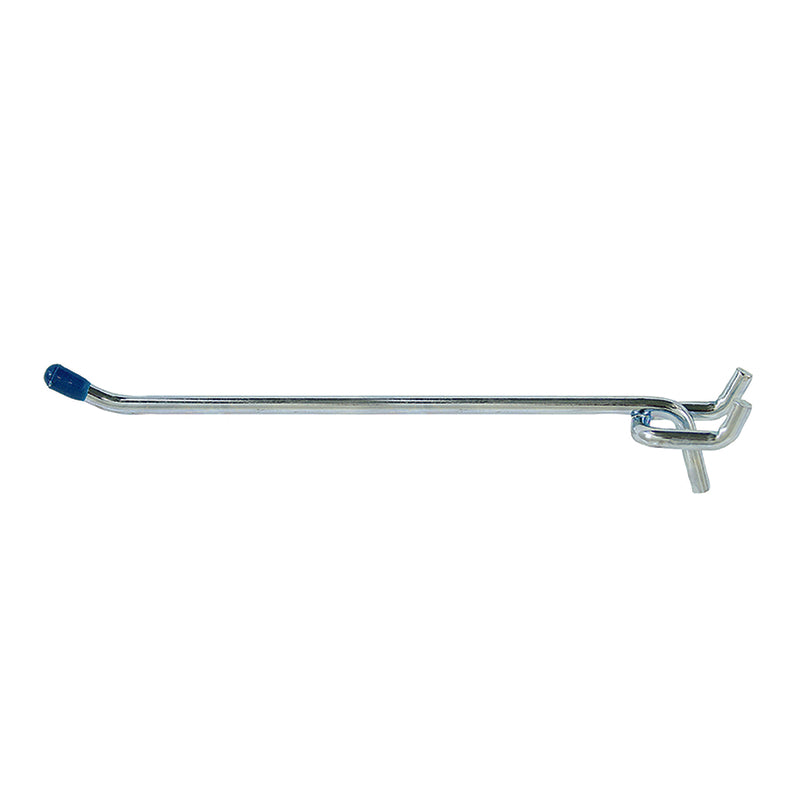 Crawford Zinc Plated Silver Steel 6 in. Peg Hooks 2 pk