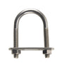 Hampton 1/4 in. X 1-1/8 in. W X 2 in. L Coarse Stainless Steel U-Bolt