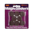 Magic Sliders Felt Self Adhesive Protective Pads Brown Round 1 in. W X 1 in. L 16 pk