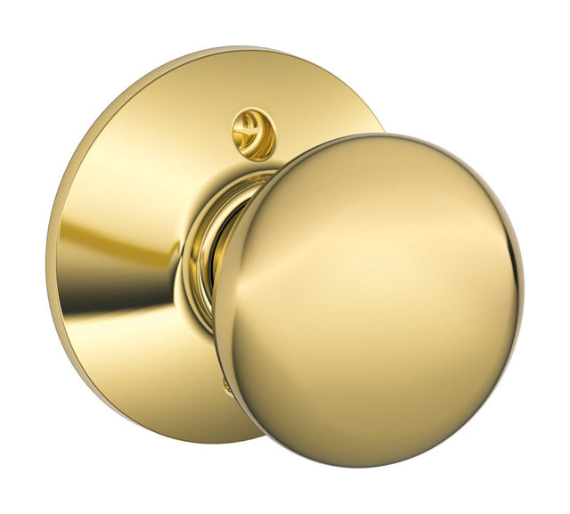 Schlage Plymouth Bright Brass Dummy Knob Right or Left Handed