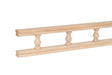 Waddell 2.3 in. H X 72 in. W X 0.8 in. L Wood Galley Rail