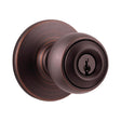 Kwikset Polo Venetian Bronze Entry Knobs 1-3/4 in.