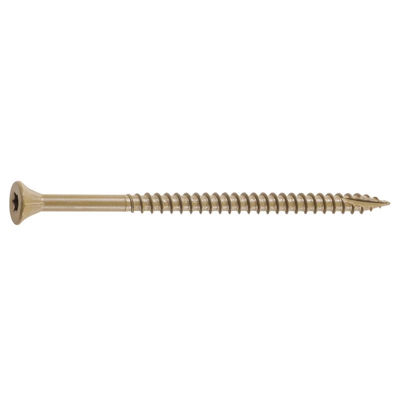 FastenMaster GuardDog No. 10 X 3-1/2 in. L Gold Phillips/Square Bugle Head Deck Screws 1350 pk