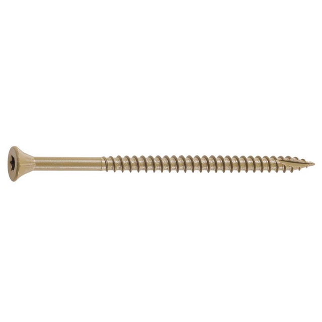 FastenMaster GuardDog No. 10 X 3-1/2 in. L Gold Phillips/Square Bugle Head Deck Screws 1350 pk