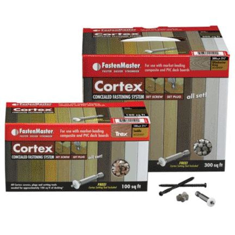 FastenMaster Cortex 2.5 in. L Brownstone Torx TTAP Star Head Hidden Deck Fastener 1050 lb