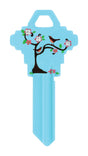 Hillman DIVA Tree & Birds House/Office Universal Key Blank Single