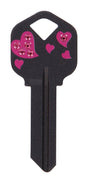 Hillman DIVA Hearts House/Office Universal Key Blank Single