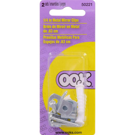 OOK 1.55 in. H X 1.05 in. W Mirror Hanging Set