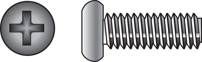 Hillman No. 1/4-20 X 1/2 in. L Phillips Pan Head Stainless Steel Machine Screws 100 pk