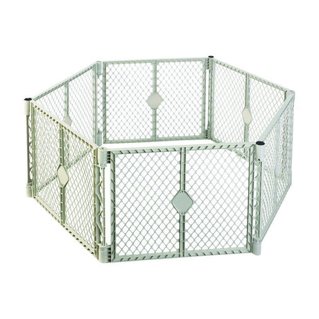 North States Superyard Gray 26 in. H X 18.5 in. W Plastic Child Safety Gate