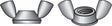 Hillman 5/16 in. Cold Forged Stainless Steel USS Wing Nut 50 pk