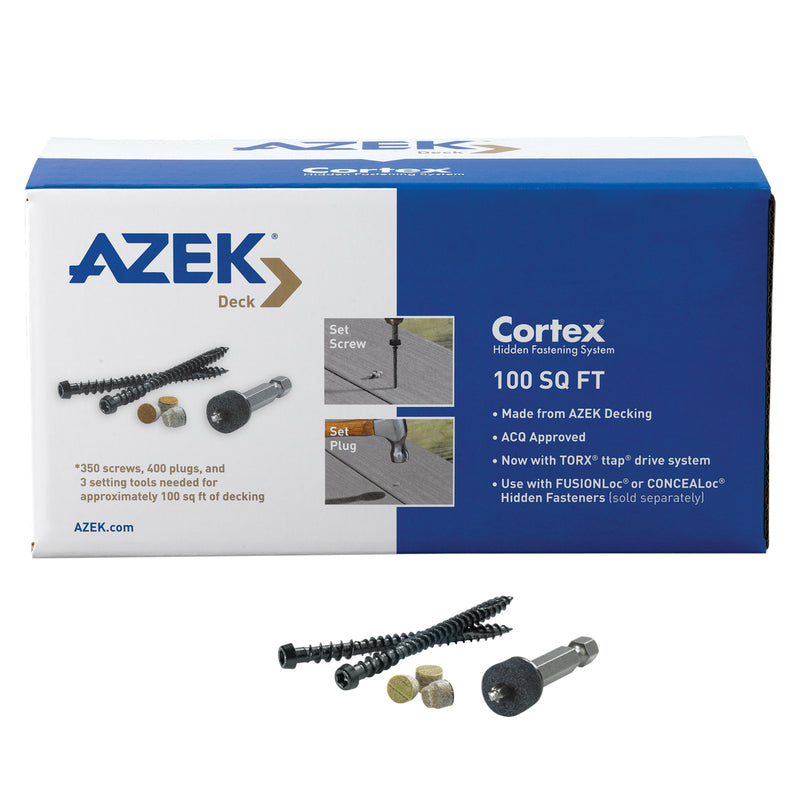 Azek Cortex 2-3/4 in. L Island Oak Torx TTAP Star Head Hidden Deck Fastener 350 lb