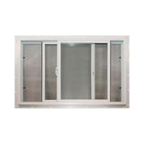 Duo-Corp Agriclass Double Slide Vinyl Utility Window White Glass/Vinyl Window 23.5 in-lb H X 2.25 in