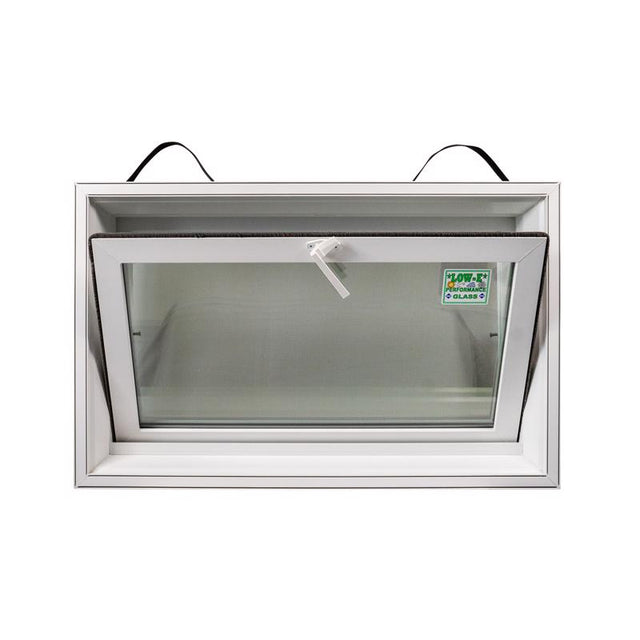 Duo-Corp PNP Hopper White Glass/Vinyl Window 20 in. H X 9.875 in. W X 31.875 in. L 1 pk