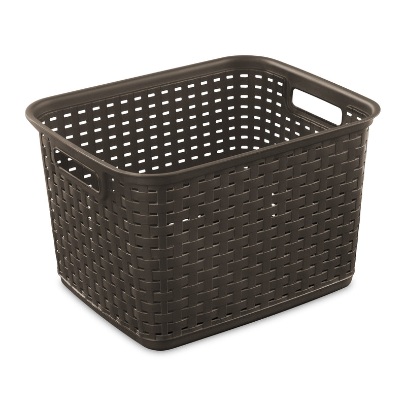 Sterilite 1.8 cu ft Brown Storage Bin 9.375 in. H X 12.25 in. W X 15 in. D