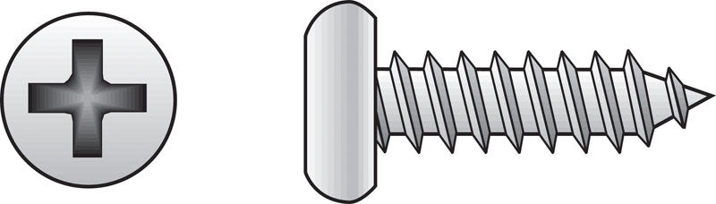 Hillman No. 8 X 2-1/2 in. L Phillips Pan Head Sheet Metal Screws 50 pk