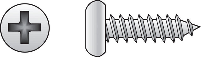 Hillman No. 8 X 2-1/2 in. L Phillips Pan Head Sheet Metal Screws 50 pk