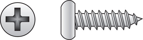 Hillman No. 8 X 3 in. L Phillips Pan Head Sheet Metal Screws 50 pk
