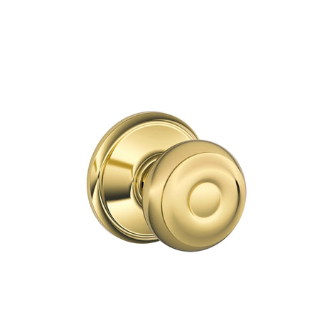 Schlage Georgian Bright Brass Passage Lockset 1-3/4 in.