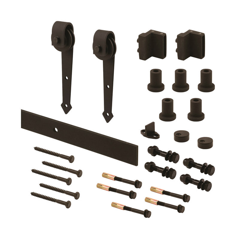 Prime-Line Black Steel Barn Door Hanger Kit 1 pk