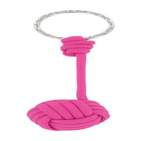 HILLMAN Nylon Silver Paracord Knot Key Chain