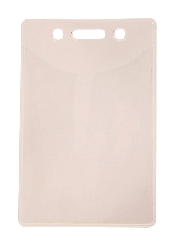 HILLMAN Plastic Clear ID Holder Badge Sleeve