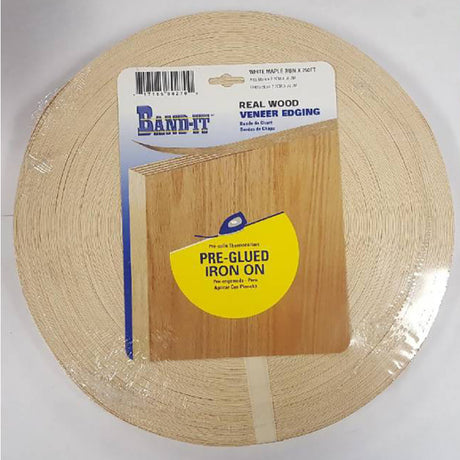 Band-It .030 in. X 7/8 in. W X 250 ft. L White Maple Real Wood Veneer Edging #2/BTR Premium Grade