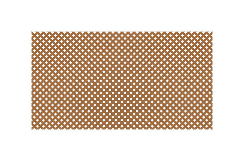 Deckorators 4 ft. W X 8 ft. L Cedar Plastic Privacy Lattice Panel