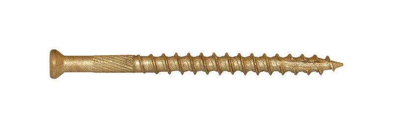 Screw Products No. 7 X 2 in. L Star Bronze Wood Screws 1 lb lb 181 pk