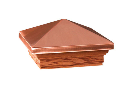 Deckorators 3 in. H X 4 in. W Copper Wood Post Cap