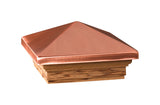 Deckorators 3 in. H X 6 in. W X 6 ft. L Copper Wood Post Cap