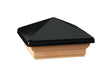 Deckorators 3 in. H X 4 in. W Black Wood Post Cap