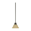 Empire - 1 Light - 7 in. - Mini Pendant with Champagne Linen Washed Glass