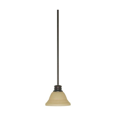 Empire - 1 Light - 7 in. - Mini Pendant with Champagne Linen Washed Glass