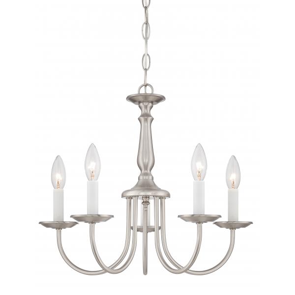 5 Light - 18 in. - Chandelier - with Candlesticks