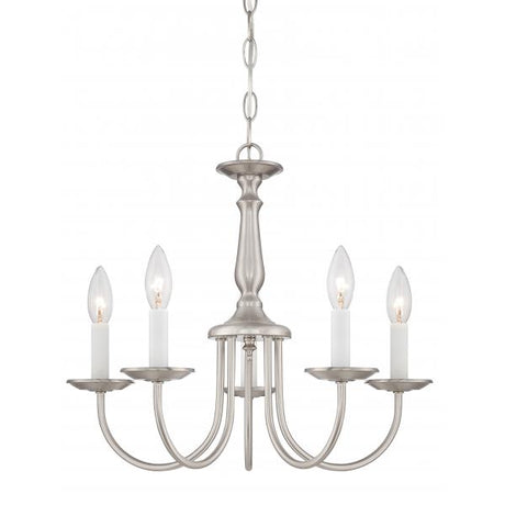 5 Light - 18 in. - Chandelier - with Candlesticks