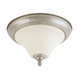 Dupont - 1 Light - 11 in. - Flush Mount with Satin White Glass