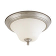 Dupont - 2 Light - 13 in. - Flush Mount with Satin White Glass