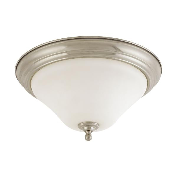 Dupont - 2 Light - 15 in. - Flush Mount with Satin White Glass