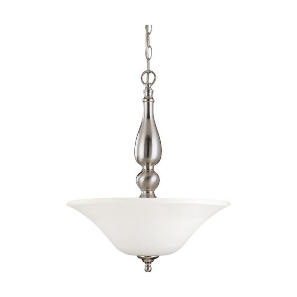 Dupont - 3 Light - Pendant with Satin White Glass