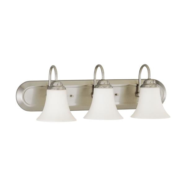 Dupont - 3 Light - Vanity with Satin White Glass